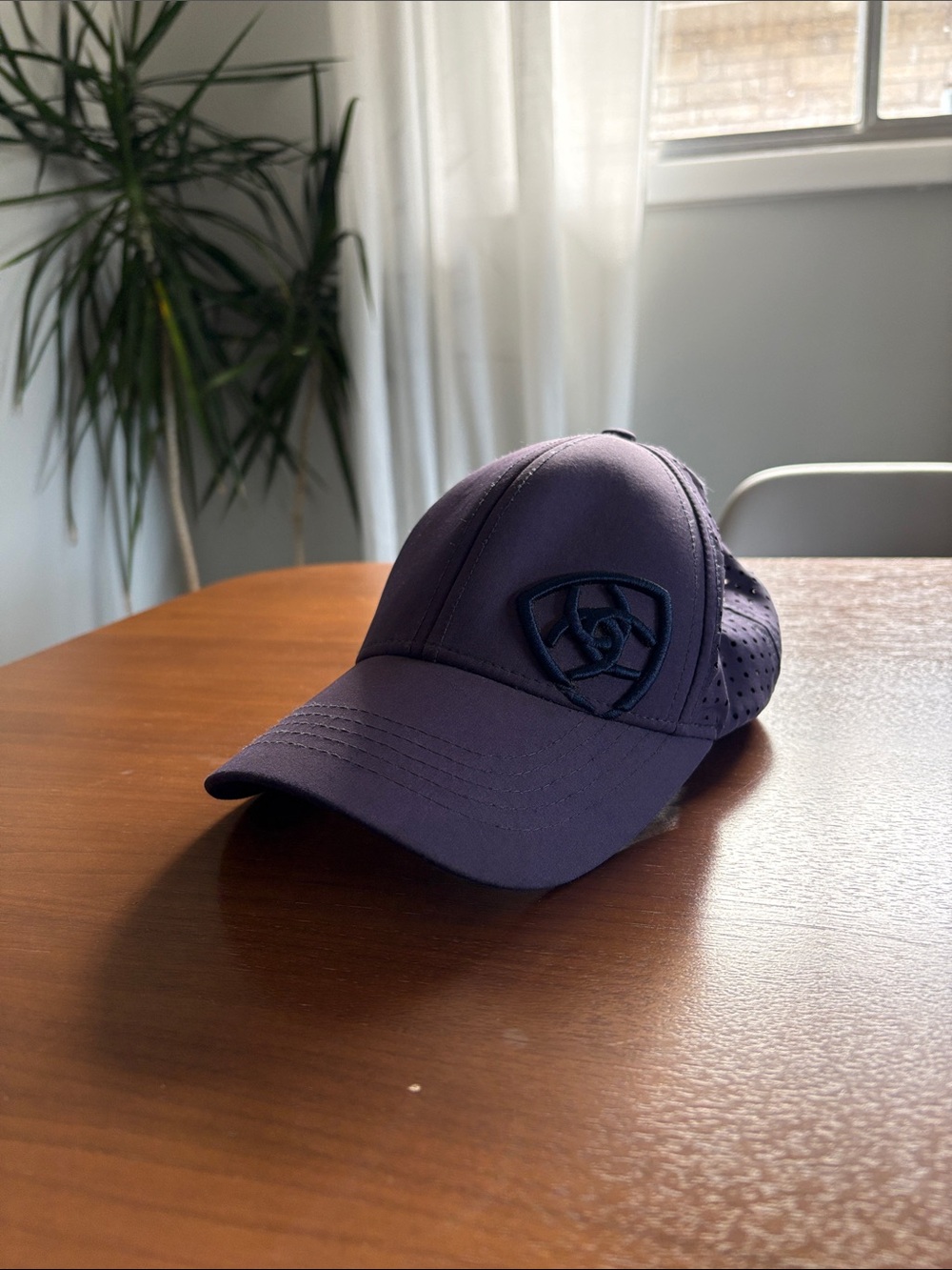 Ariat Navy Blue Performance Cap with Embroidered Logo